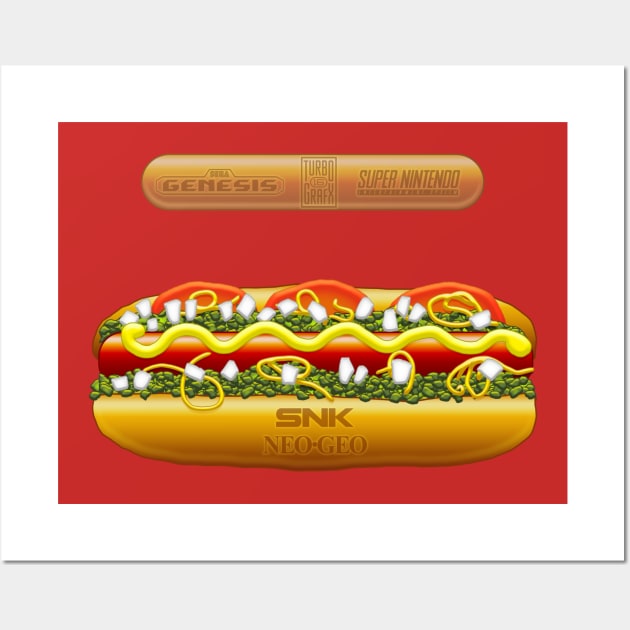 Weenie vs. Real Hot Dog Wall Art by CCDesign